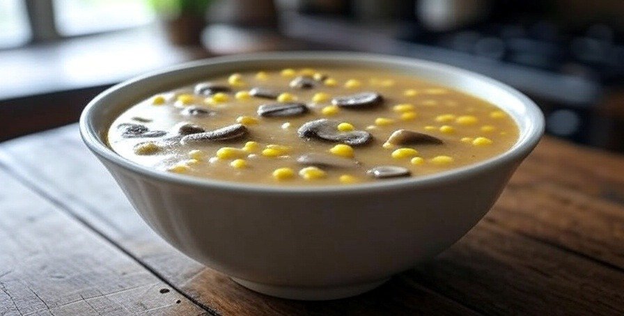 Sweet Corn and Mushroom Soup Recipe